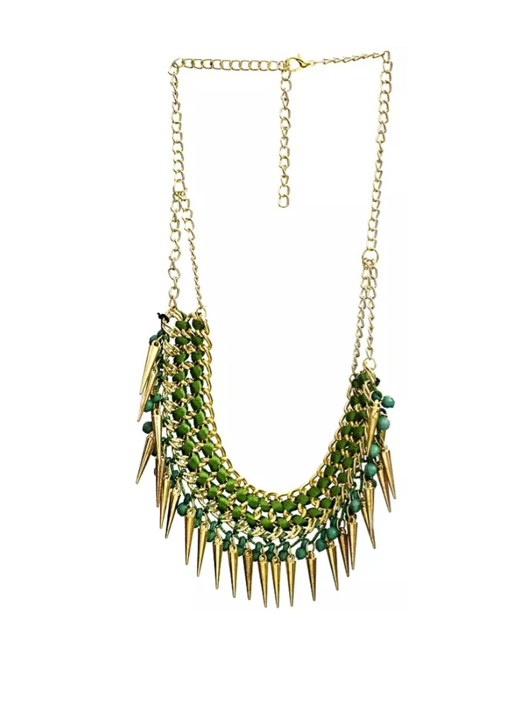 Exotic India Statement Necklace With Spikes