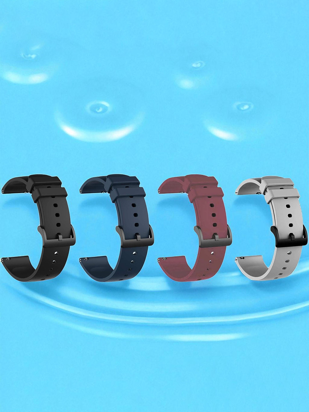 LORENZ Set Of 4 Flexible Watch Straps