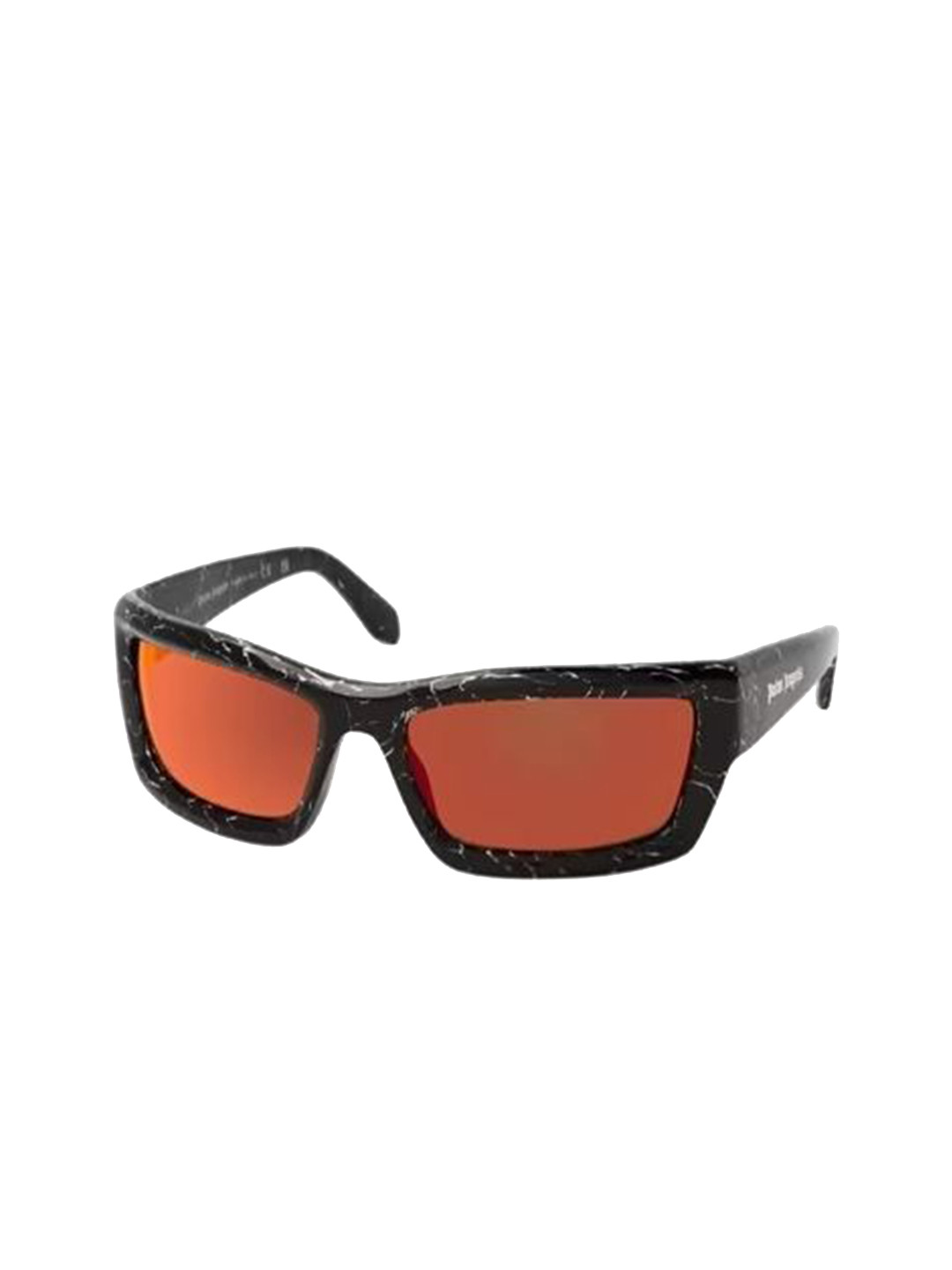 Palm Angels Women Red Lens & Black Square Sunglasses PERI037F2311322