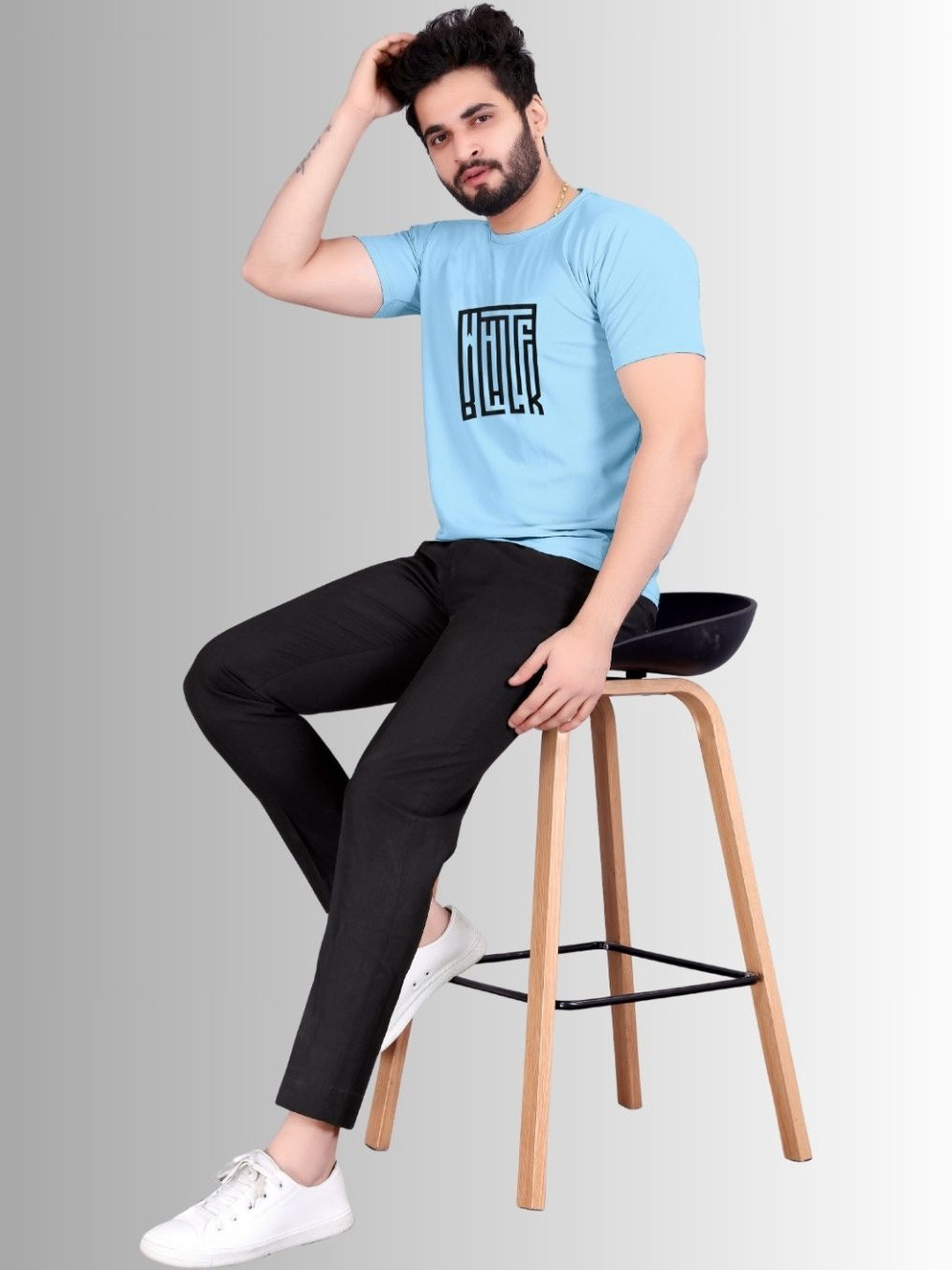Moda Rapido Men Typography Printed T-shirt