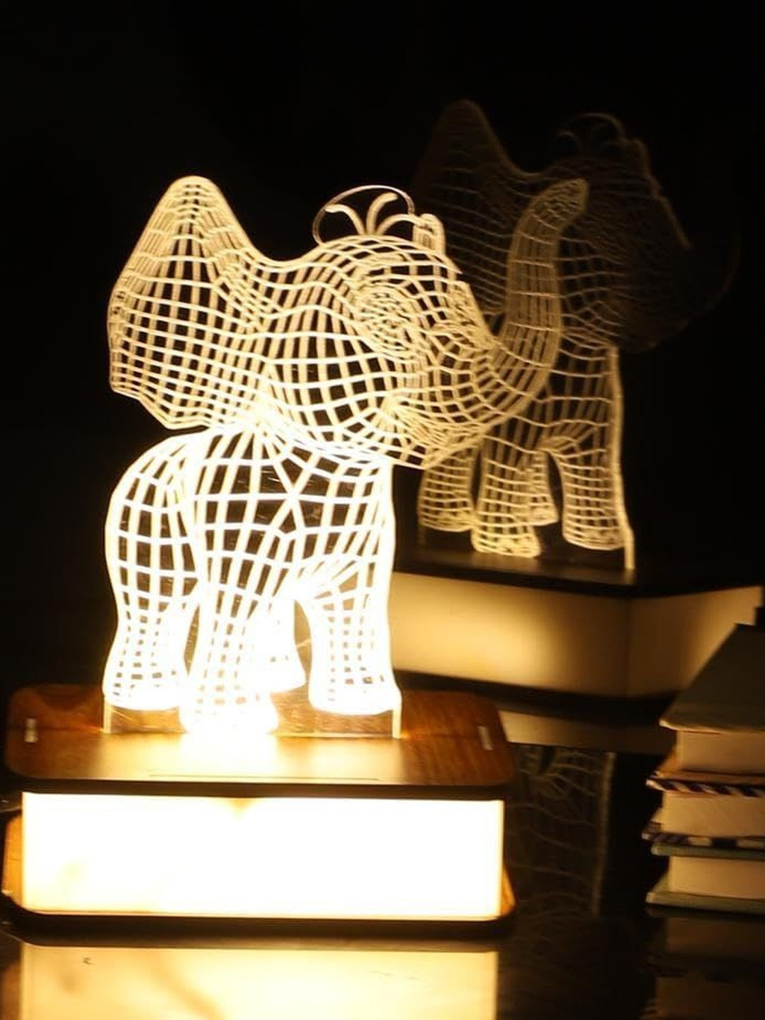 1ST TIME Stylish Table White Abstract Shaped Energy Efficient Table Lamps