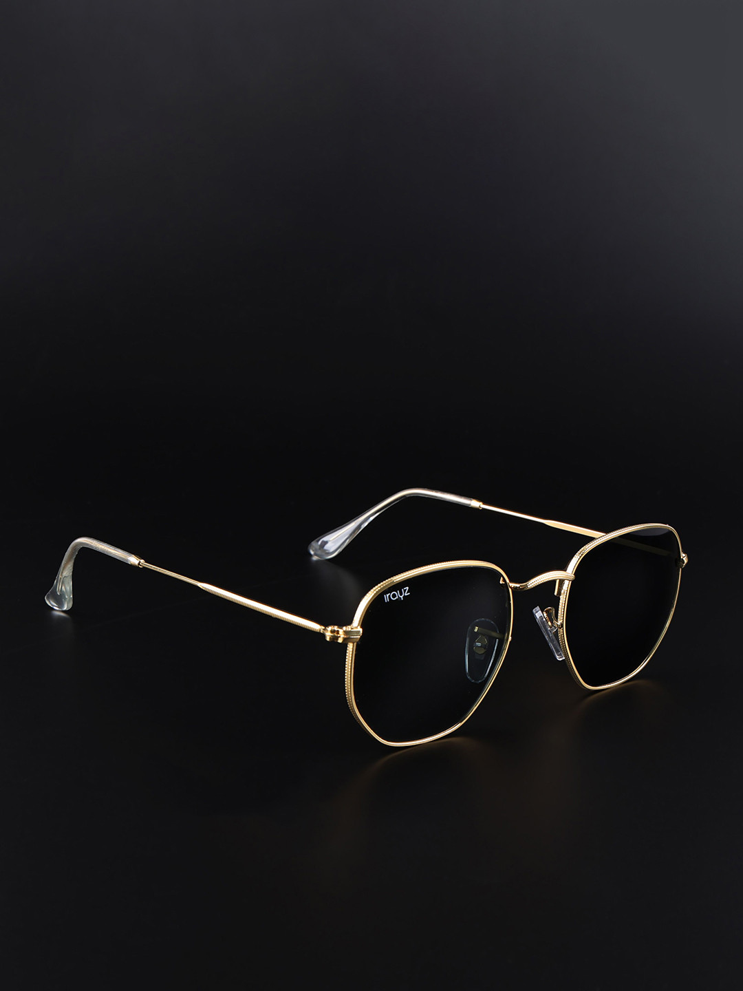 Irayz Unisex UV Protected Lens Other Sunglasses 3549-Gold-Black