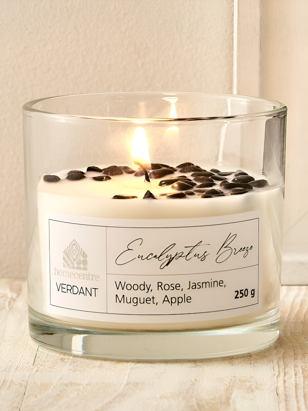 Home Centre Verdant White Eucalyptus Breeze Scented Jar Candle