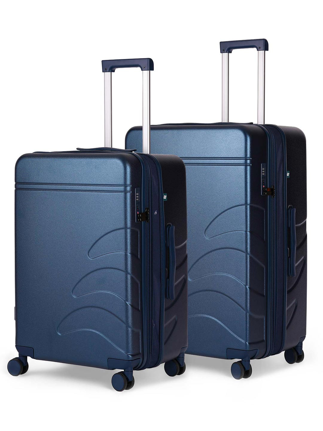 Assembly Flowe Set Of 2 Luggage Trolley Bag