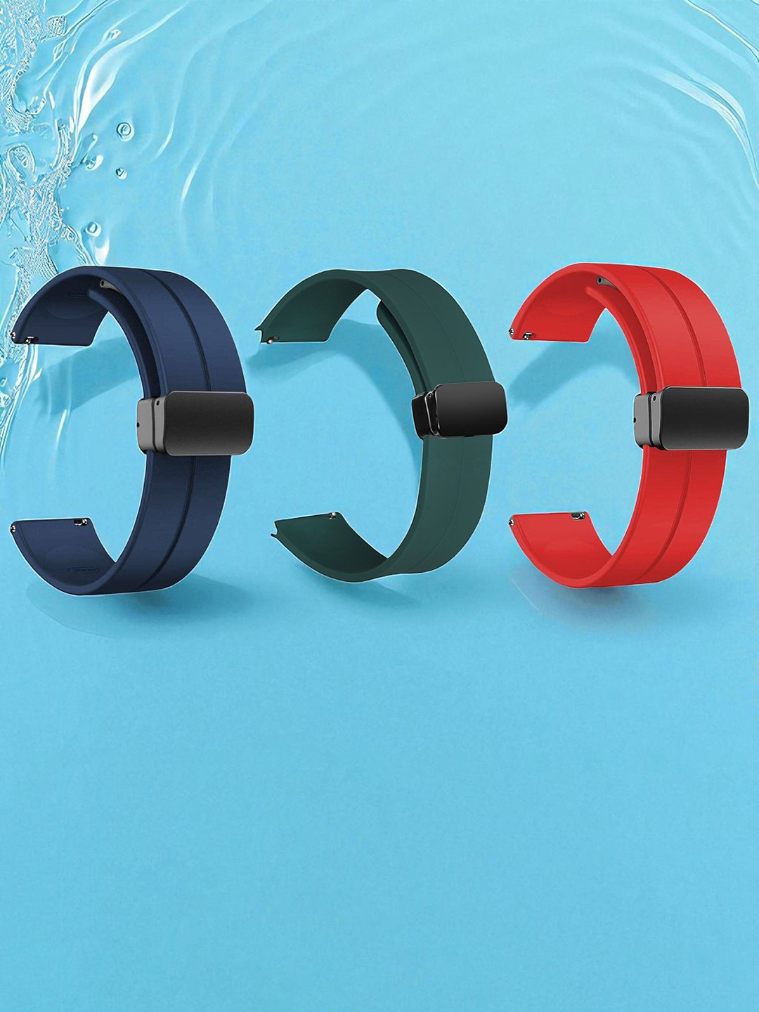 LORENZ Set Of 3 Watch Strap With Magnetic Lock
