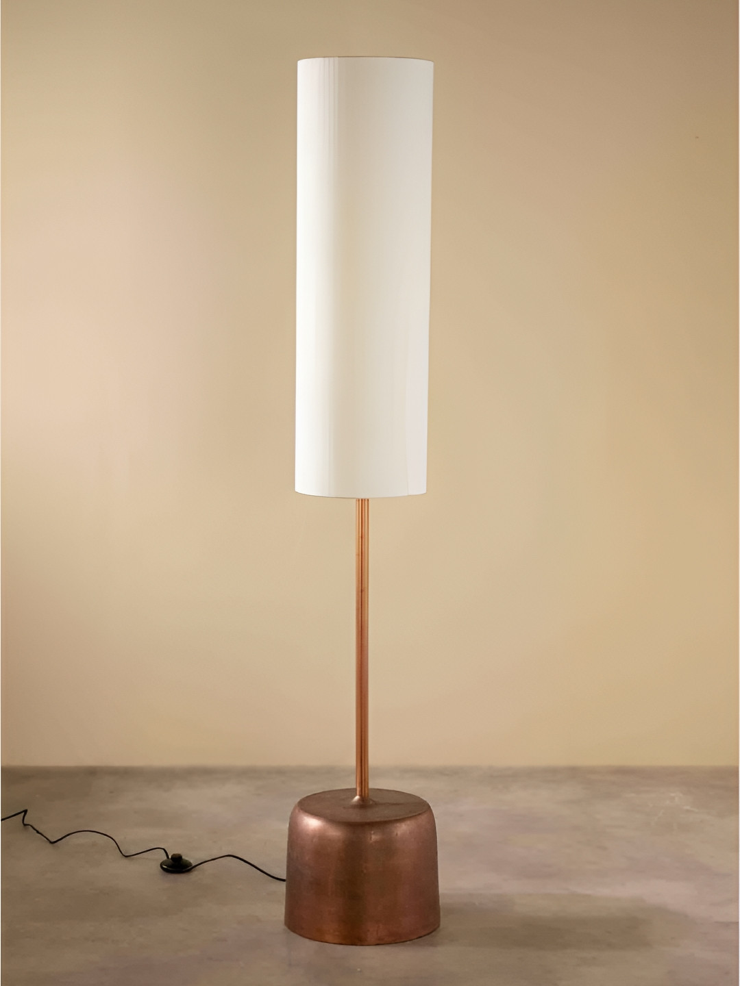 FREEDOM TREE Tamara Yellow & Off White Floor Lamps