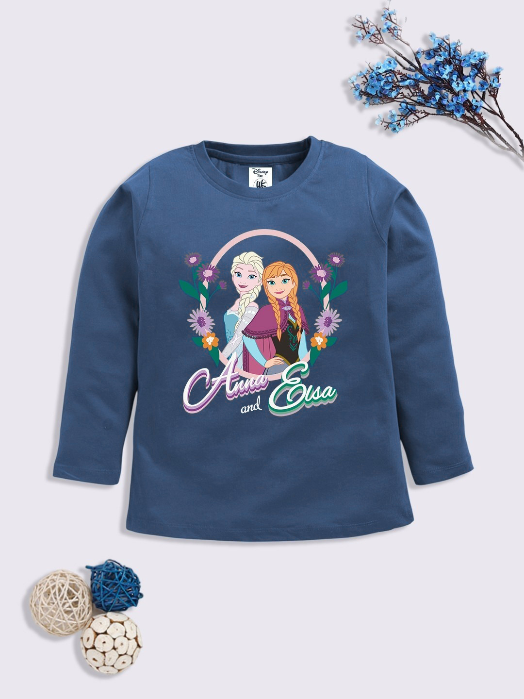YK Disney Girls Frozen Printed T-shirt