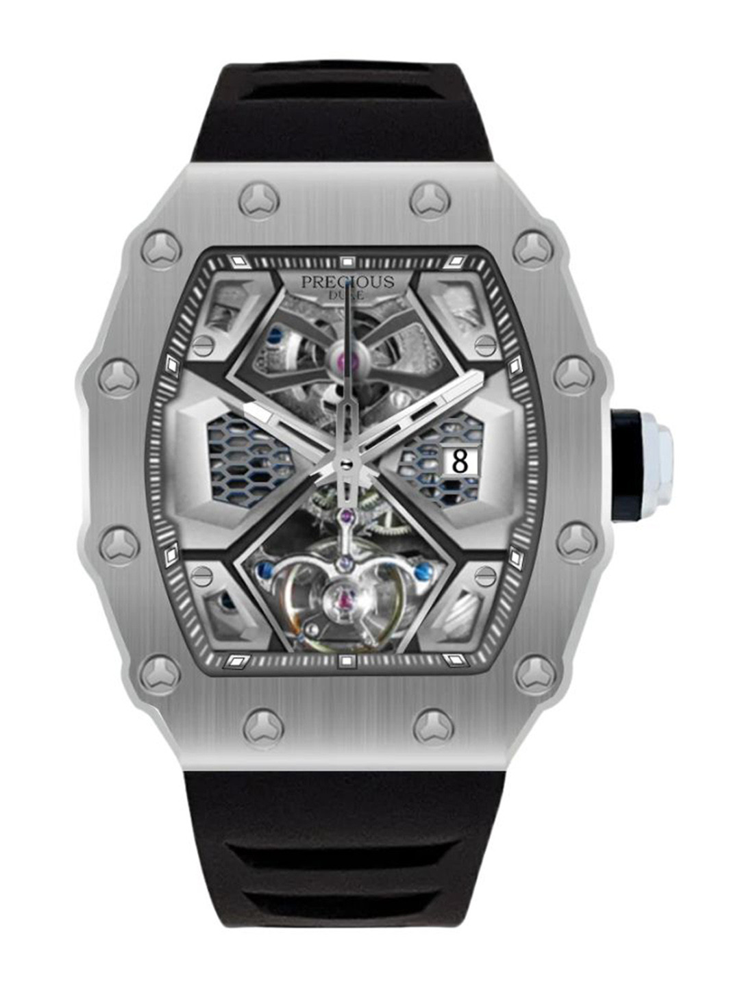 Precious Duke Men Silicone Straps Analogue Watch PD578128-848123361040