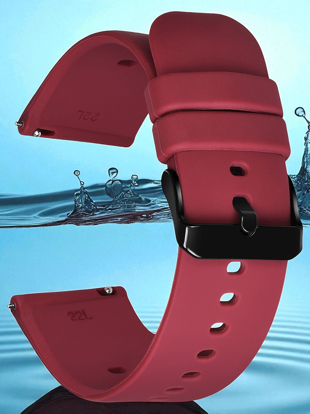 LORENZ Silicone Soft & Flexible Smartwatch Straps