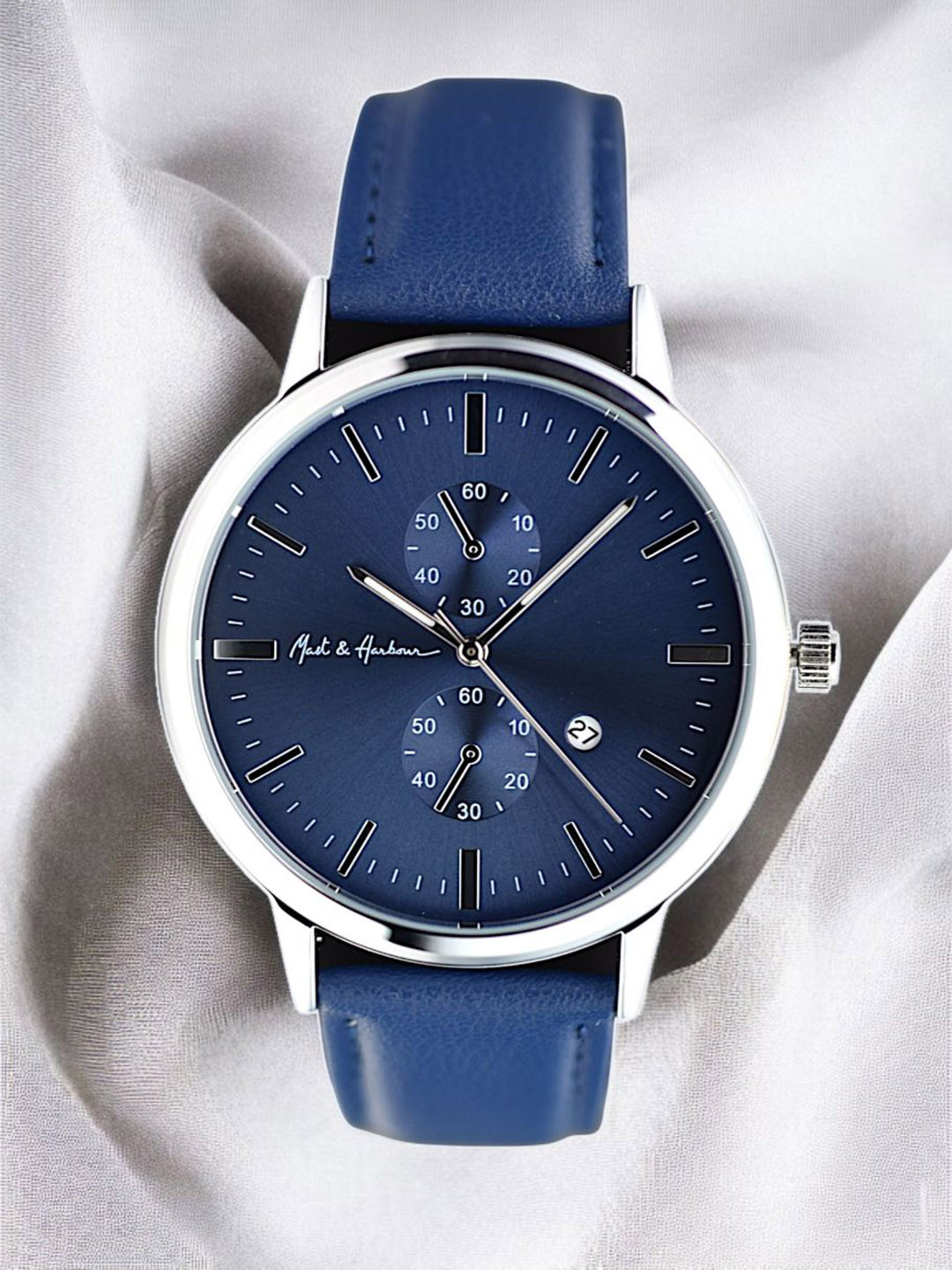 Mast & Harbour Men Leather Straps Watch MPMHI 0325 019