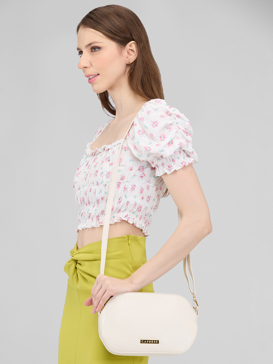 DressBerry X CAPRESE Small Off White Flix Sling Bag