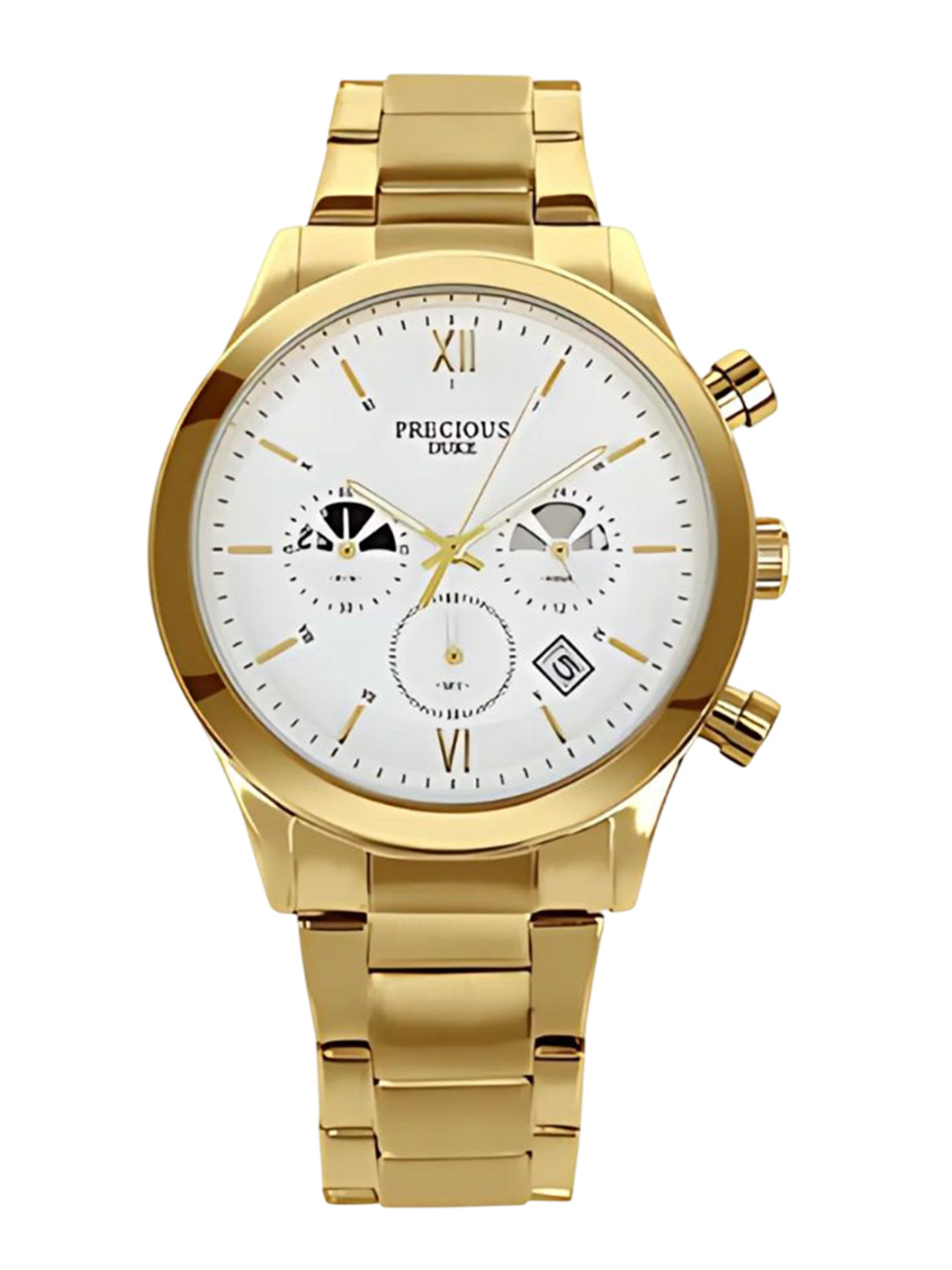 Precious Duke Men Round Dial & Stainless Steel Straps Analogue Watch PD468106-851292390487