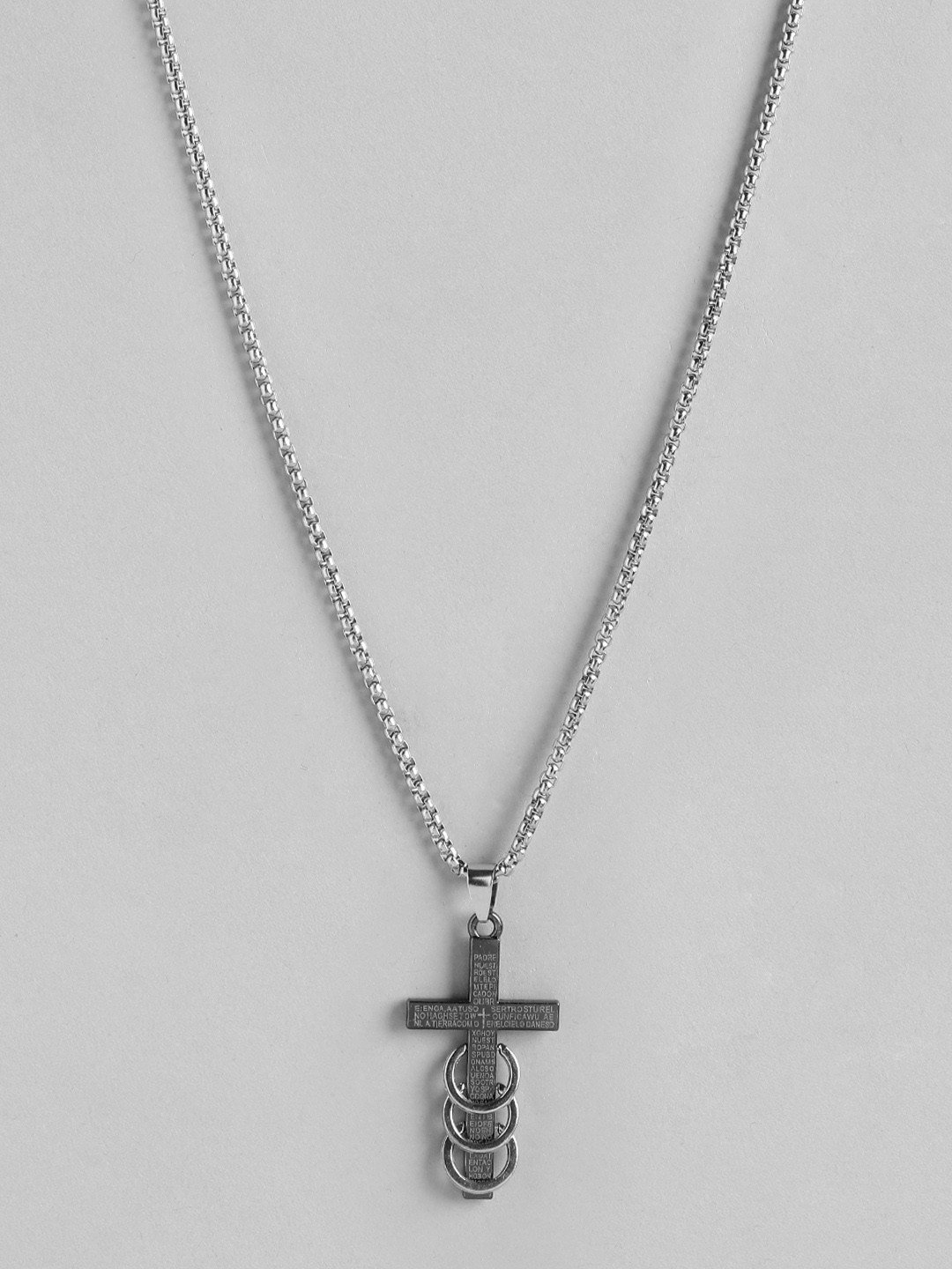 PARIS HAMILTON Silver-Plated Cross Pendant with Chain