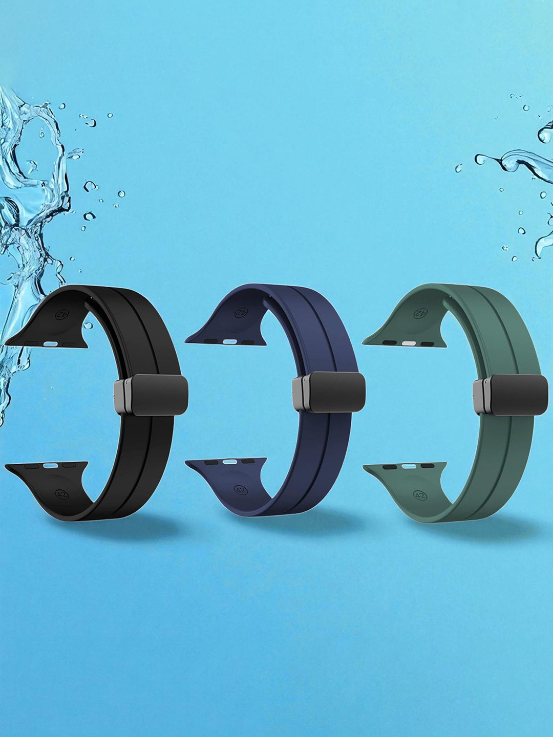 LORENZ Set Of 3 Watch Strap With Magnetic Lock