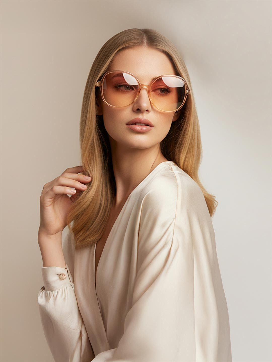 IDEE Women Orange Lens & Silver-Toned Square Sunglasses with UV Protected Lens IDS2701C4SG