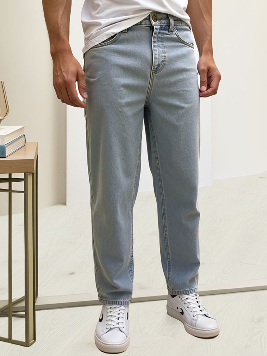 Basixx Men Relaxed Fit Mid Rise Stretchable Jeans