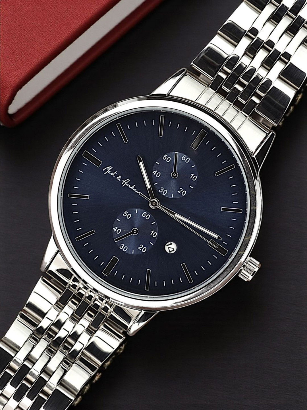 Mast & Harbour Men Patterned Dial Analogue Watch MPMHI 0325 015