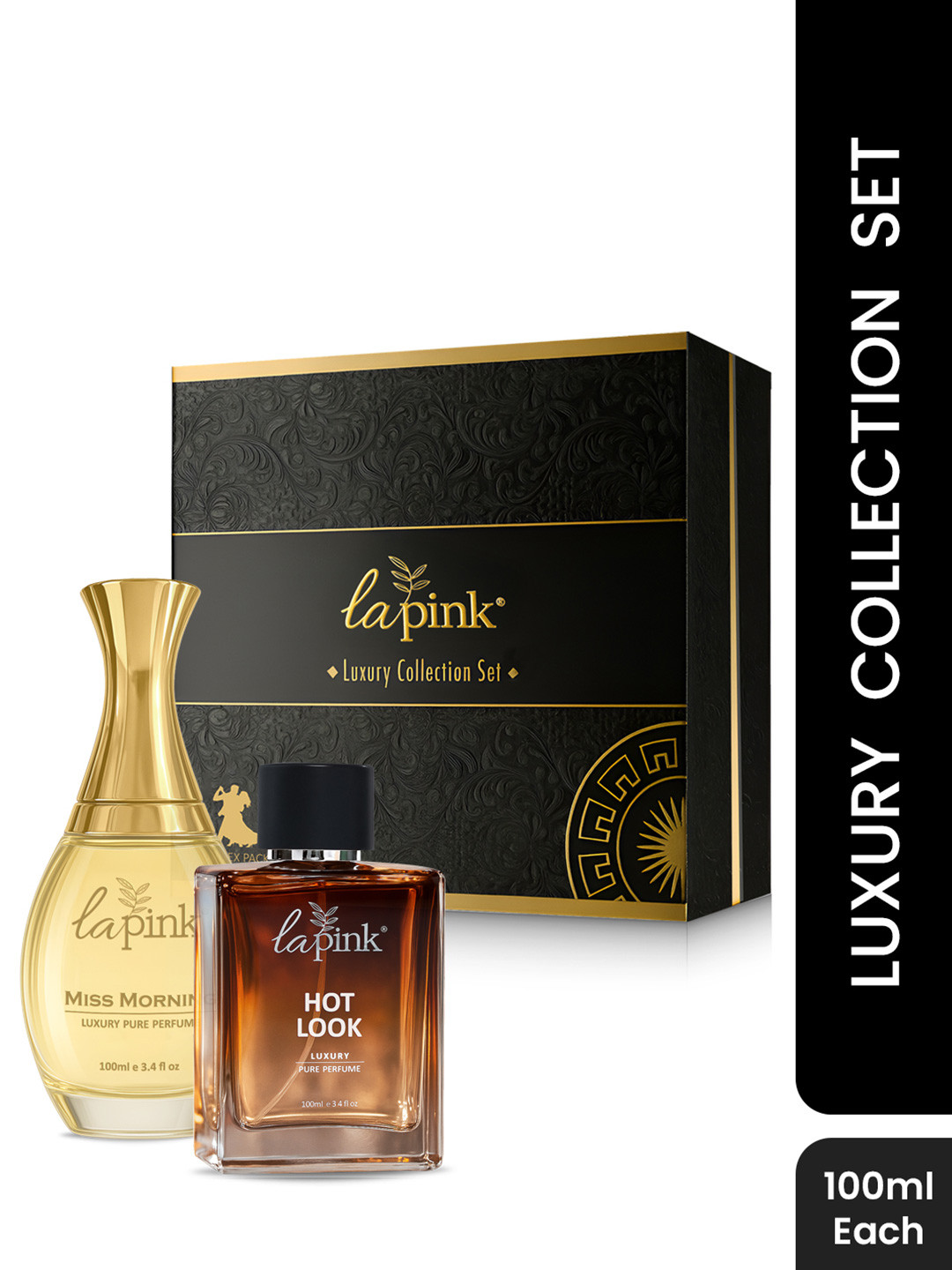 La Pink Set Of 2 Hot Look & Miss Morning Long Lasting Perfume - 100 ml Each