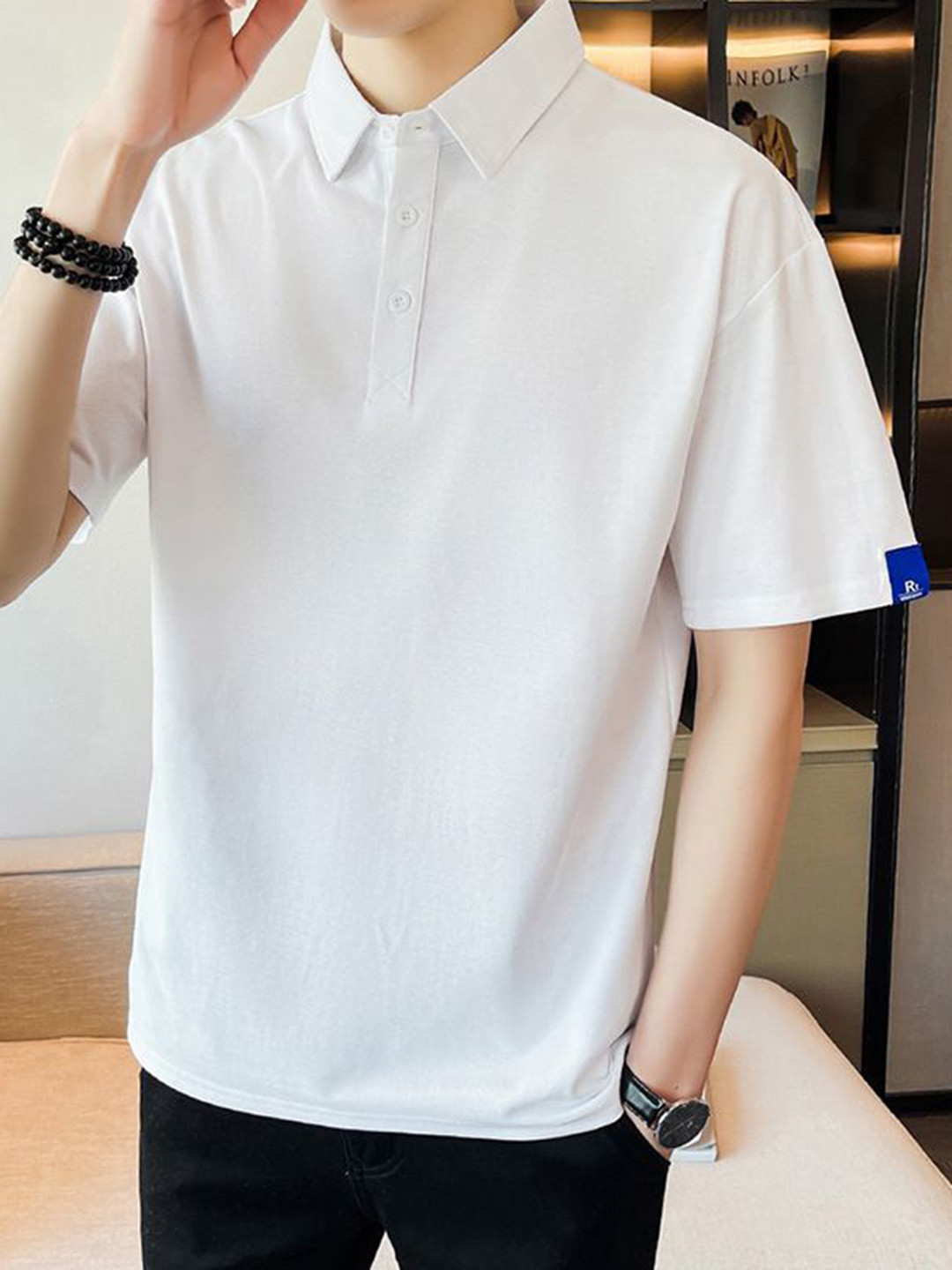 StyleCast Men Polo Collar Short Sleeve T-shirt