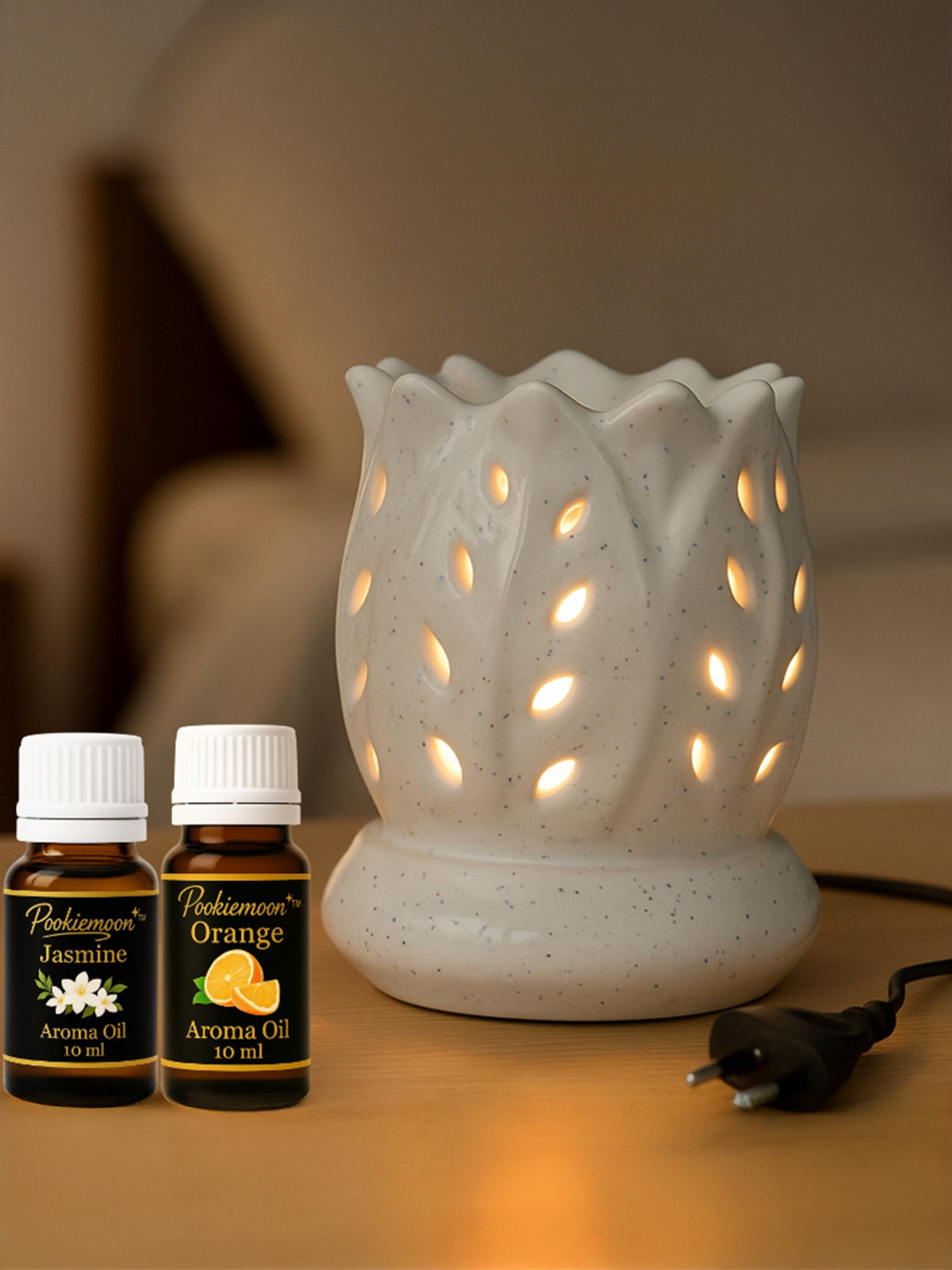 POOKIEMOON Lotus Ceramic Electric Aroma Diffuser