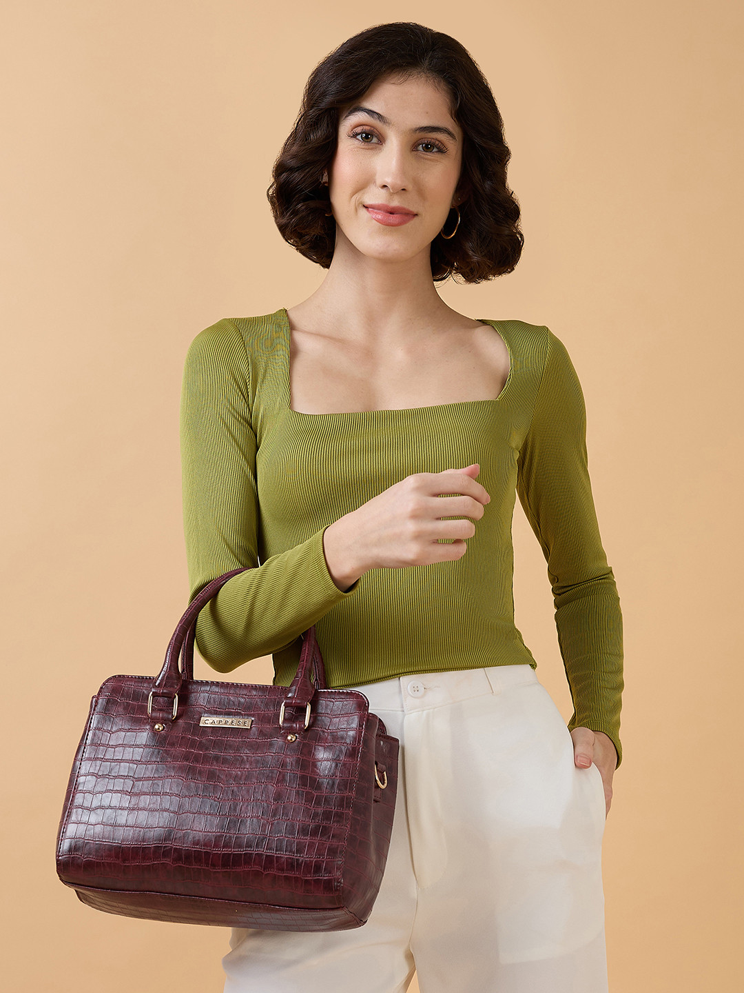 DressBerry X CAPRESE Verona Women Cherry Small Satchel Bag