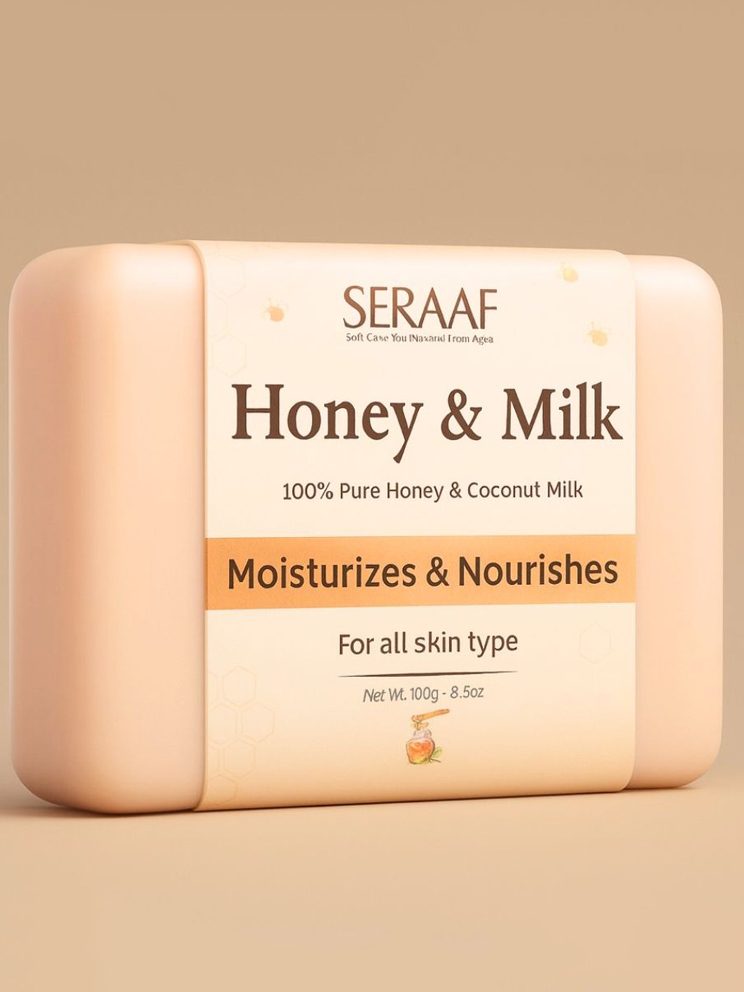 SERAAF Coconut Milk & Honey Soap - 100 g