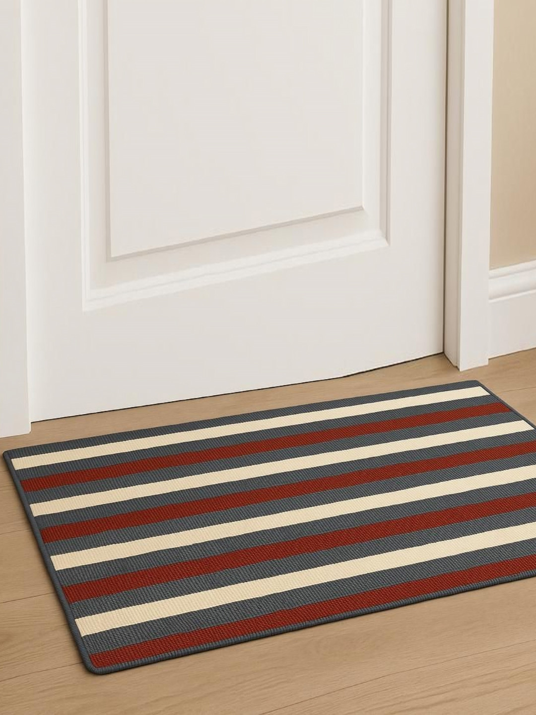 winner Brown & Beige Striped Anti-Skid Doormat