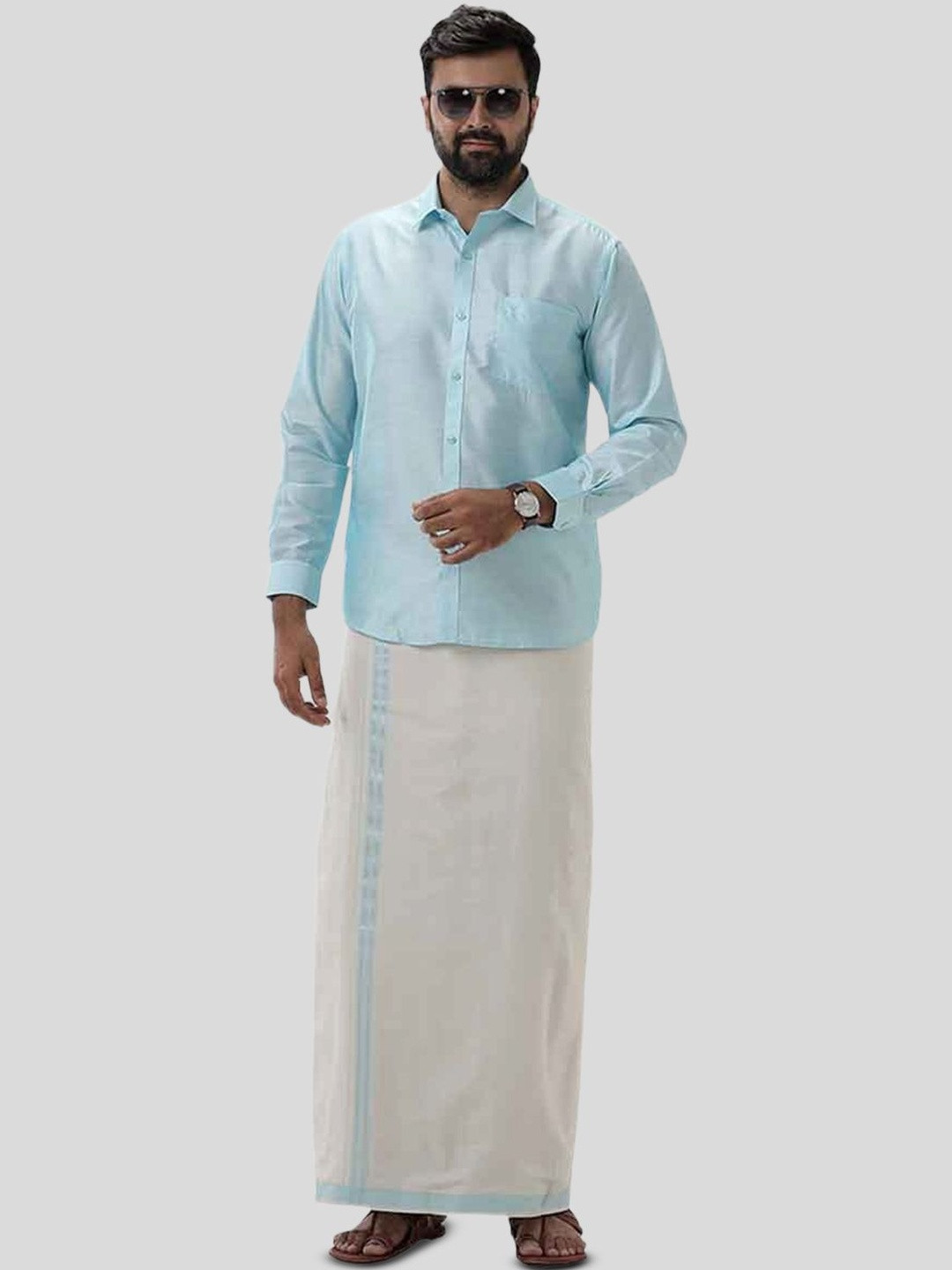 UATHAYAM Men Ethnic Clothing Set