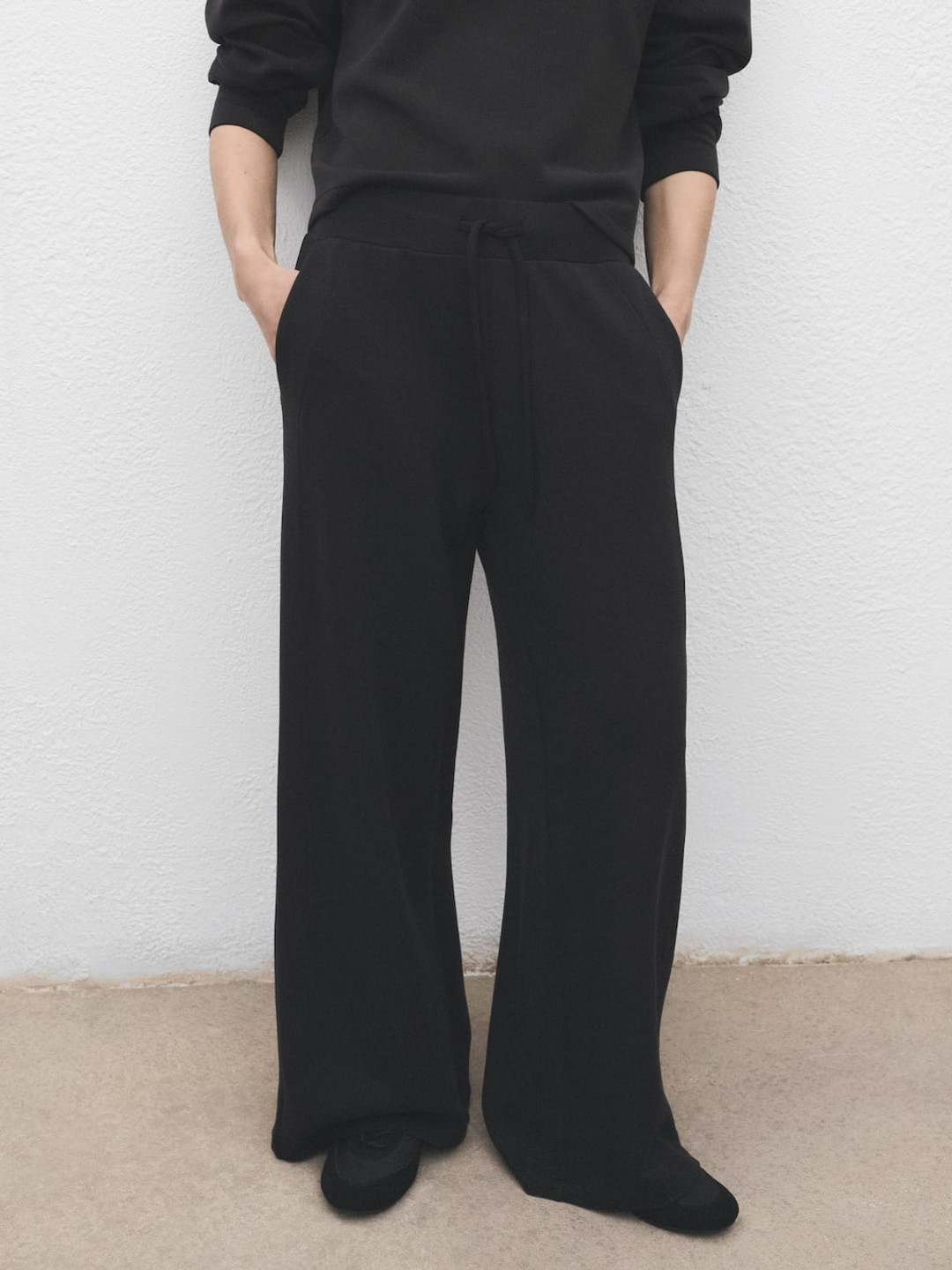 MANGO Women Drawstring Trousers