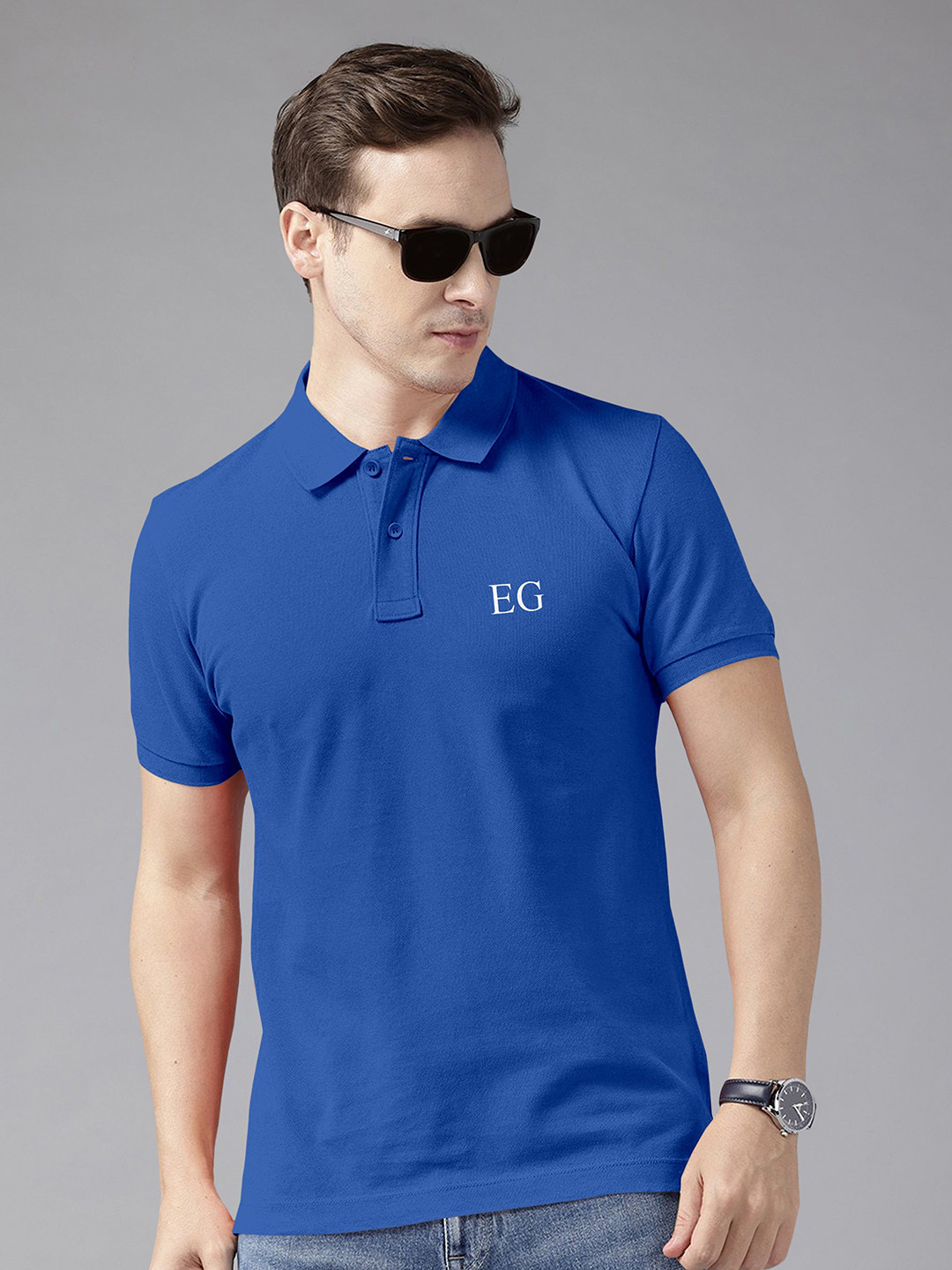 THE EG STORE Polo Collar Pure Cotton T-shirt