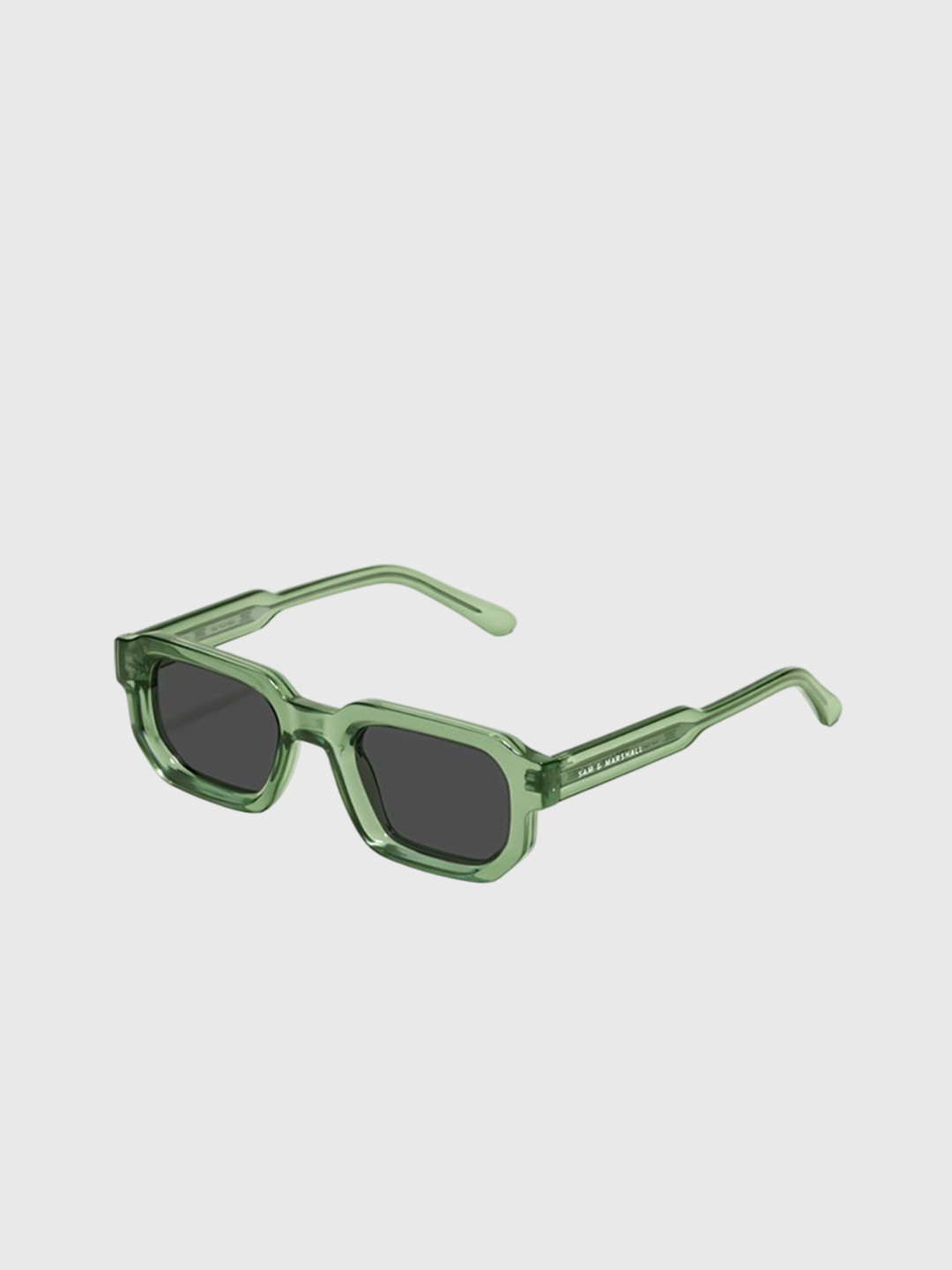 SAM & MARSHALL STANLEY Unisex UV Protected Lens Rectangle Sunglasses STANLEY_GREEN