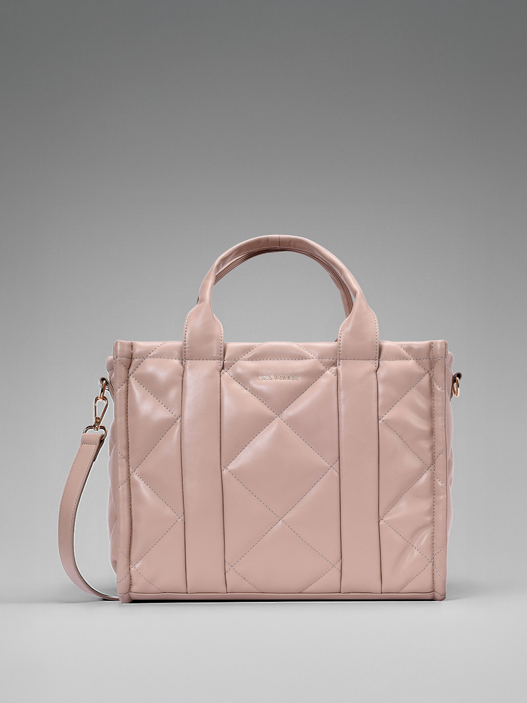 Lino Perros Quilted Medium Structured Handheld Bag