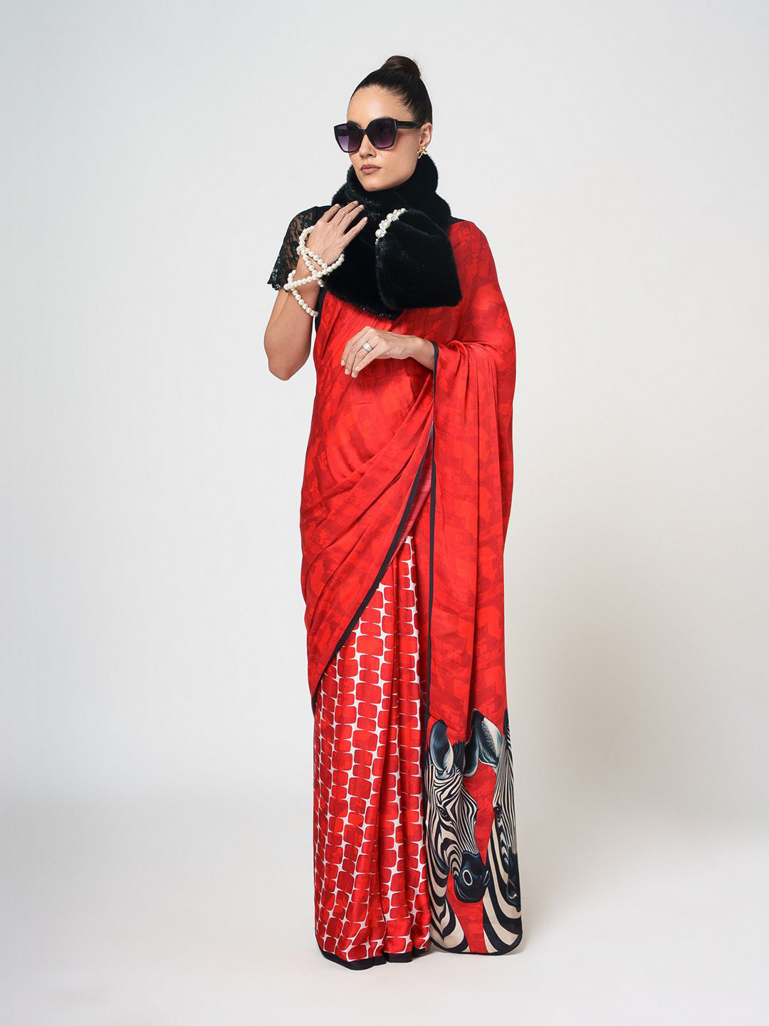 OFFICE & YOU Women Collar Mufflers with Pearl