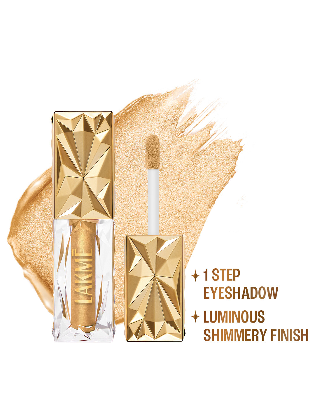 Lakme Be-jewel Satin Eye Tint One-Step Mousse Eyeshadow 4.5ml - Gold Rush 04