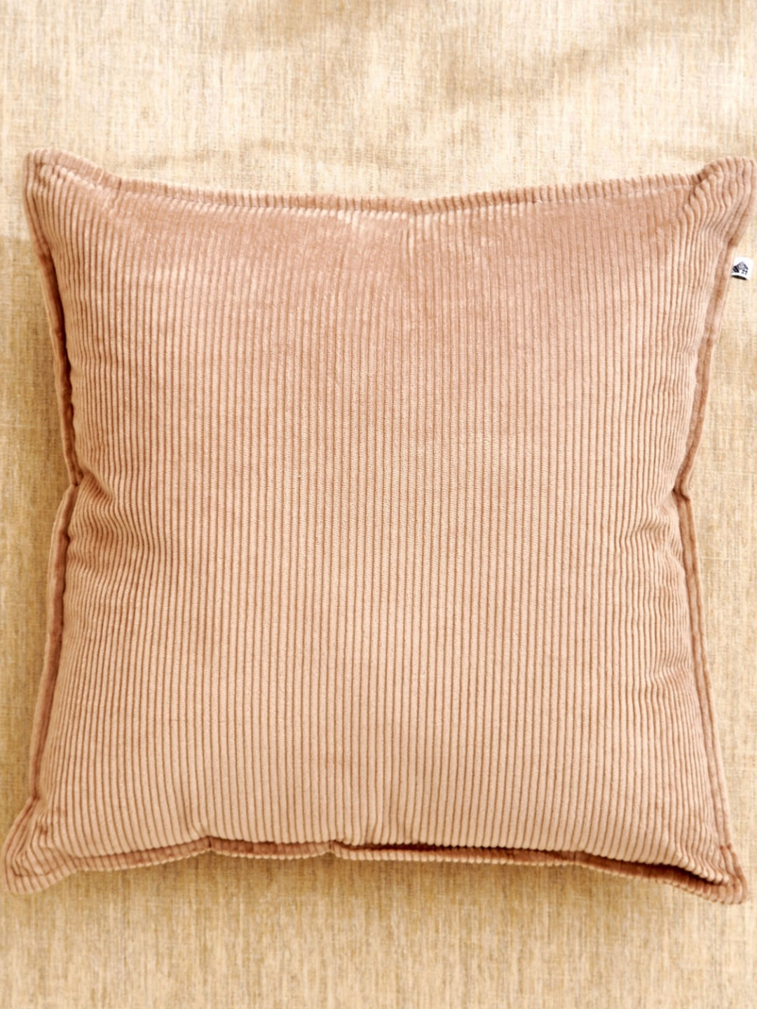 Home Centre Glimmer Mero Brown Corduroy Pre-Filled Square Cushions