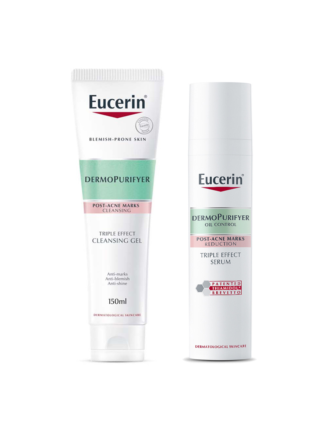 Eucerin DermoPurifyer Triple Effect Duo - Cleansing Gel 150ml & Serum 40ml