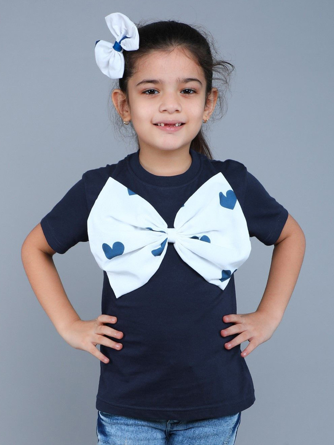 Pink Chick Girls Graphic Printed Round Neck Pure Cotton T-shirt