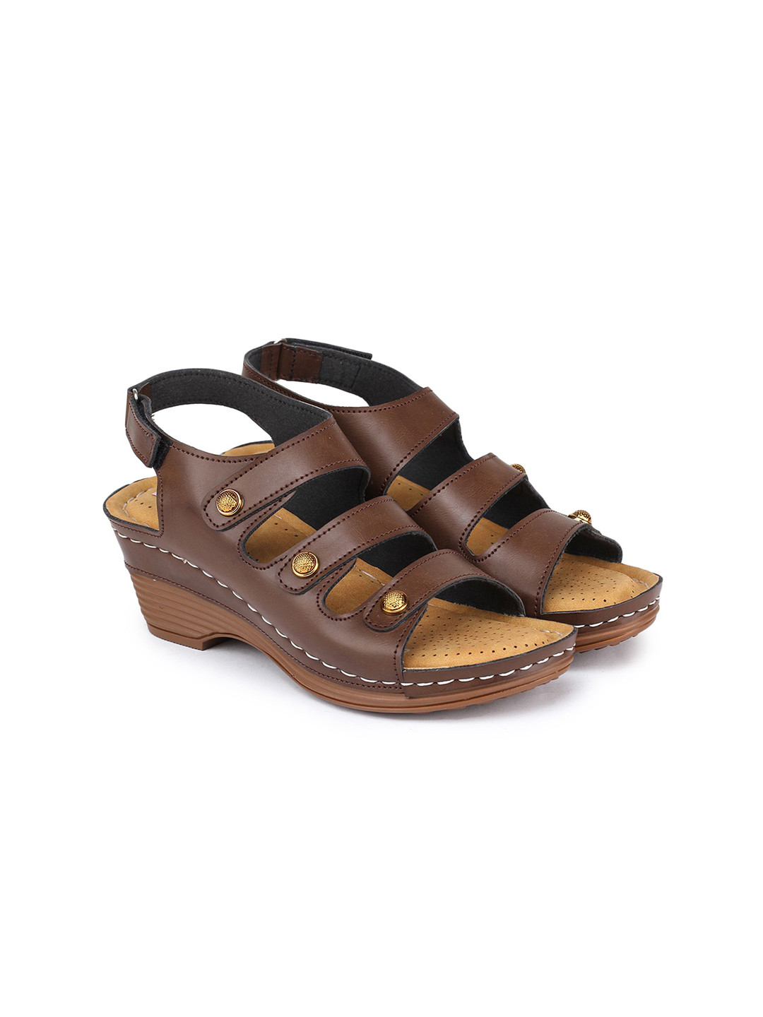 Picktoes Women Strappy Wedge Sandals