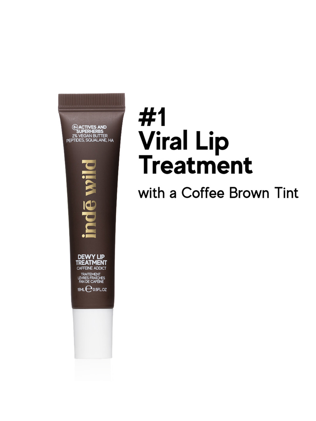 inde wild Dewy Lip Treatment 15ml - Caffeine Addict