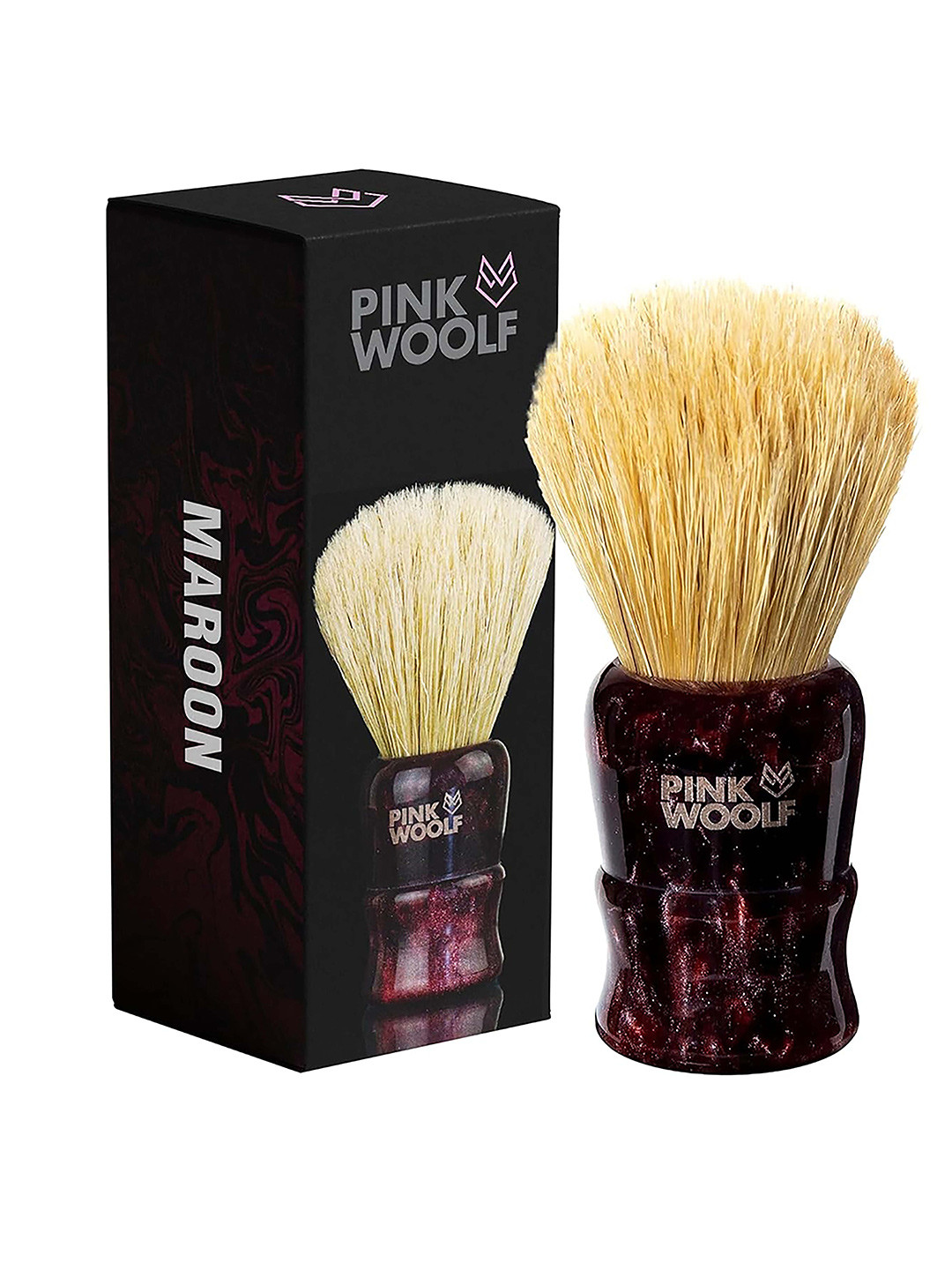 PINK WOOLF  Boar Shaving Brush