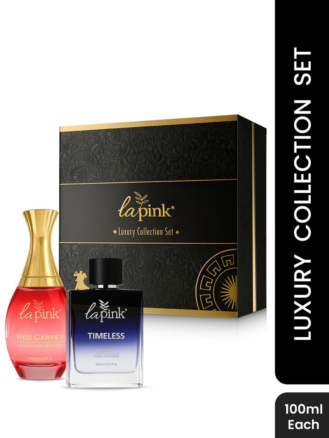 La Pink Set Of 2 Timeless & Red Carpet Girl Long Lasting Perfume - 100 ml Each