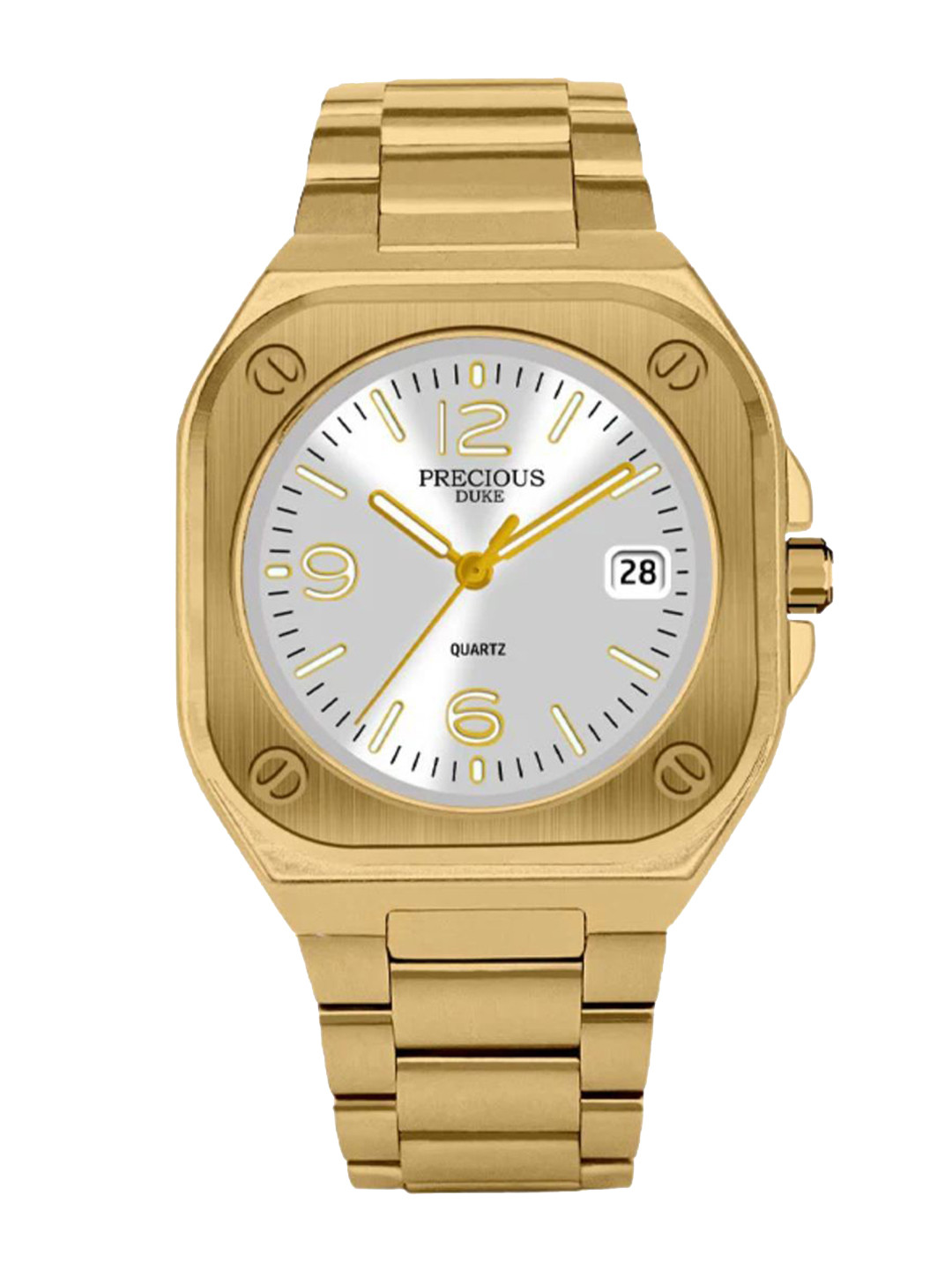 Precious Duke Men Alloy Dial & Bracelet Style Straps Analogue Watch PD58064-754170728618