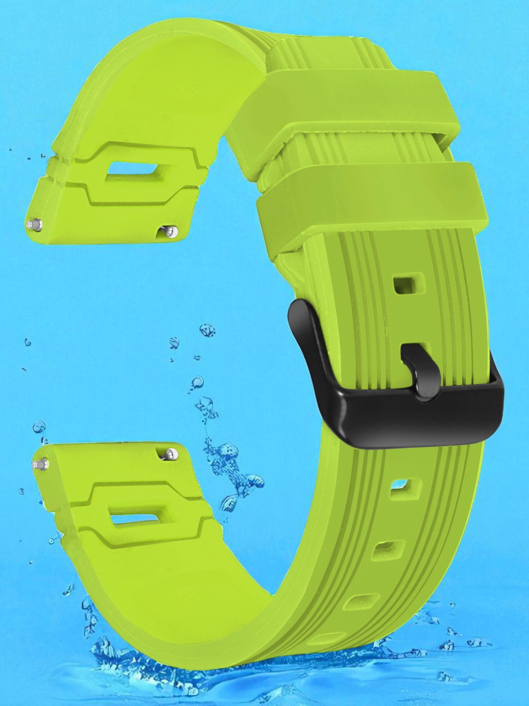 LORENZ Silicon Watch Strap With Buckle Lock