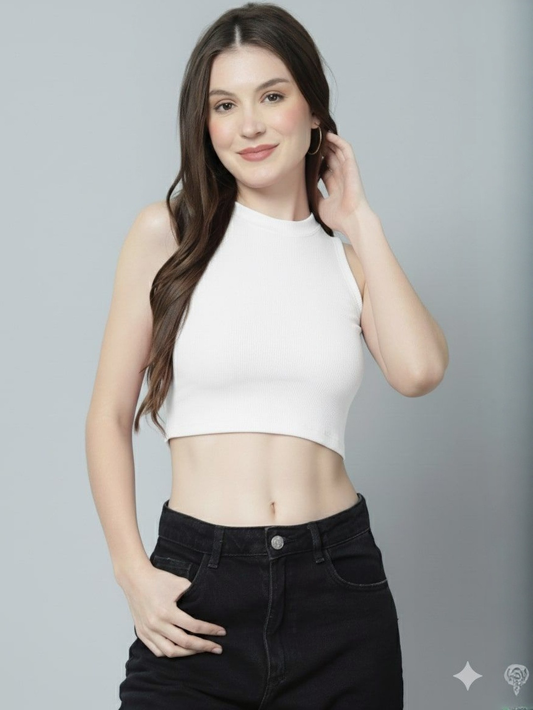 Fasha Cotton Crop Top