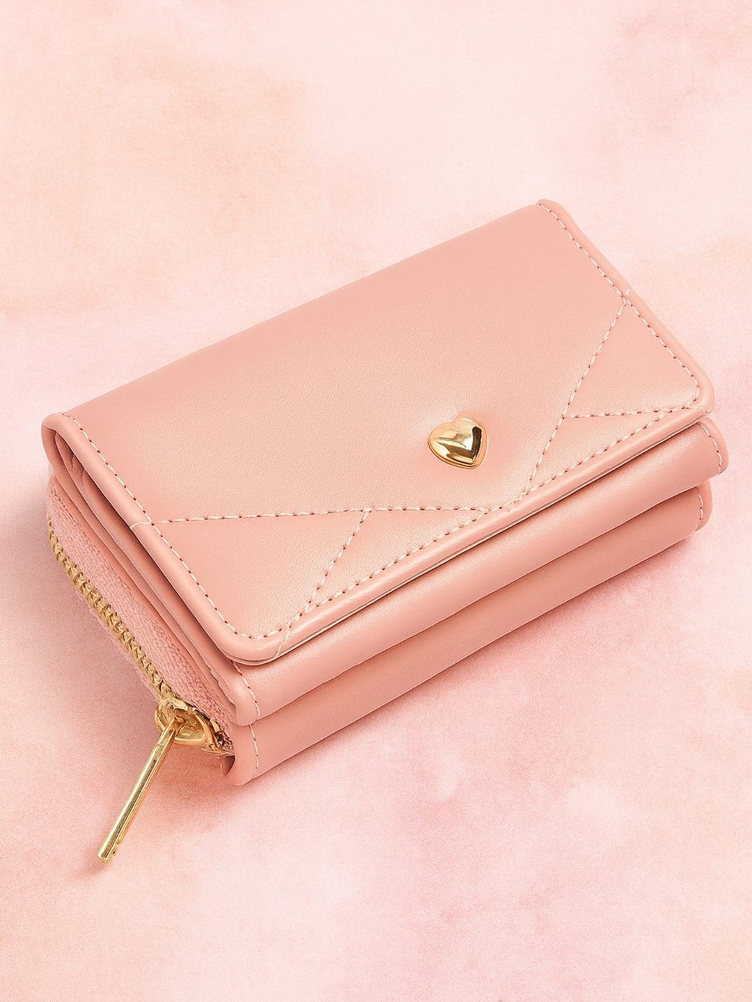 ALL ABOUT HER Women Buckle Detail Zip Around Wallet