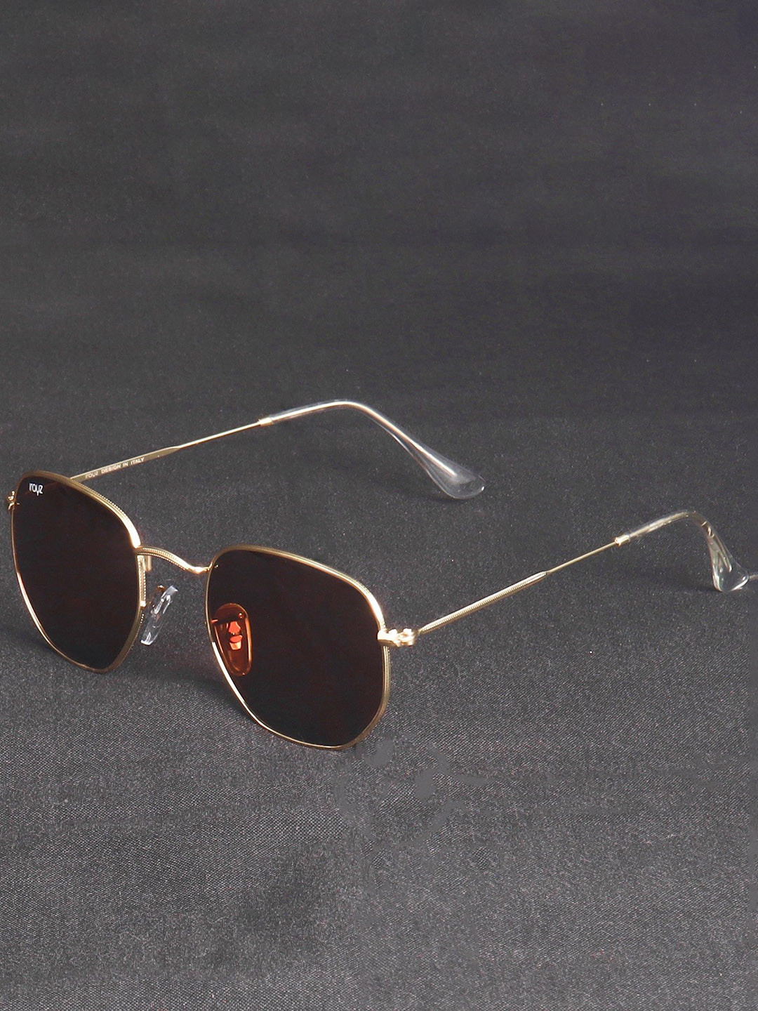 Irayz Unisex Sunglasses with UV Protected Lens 5073-Gold-Brown