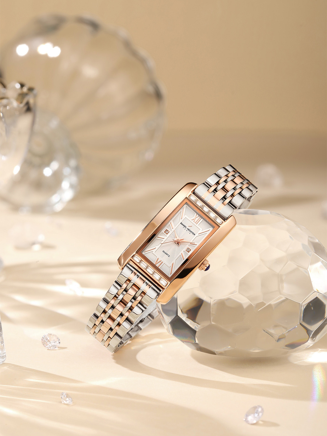 Daniel Hechter Women Stainless Steel Bracelet Style Straps Analogue Watch DHW2010-11