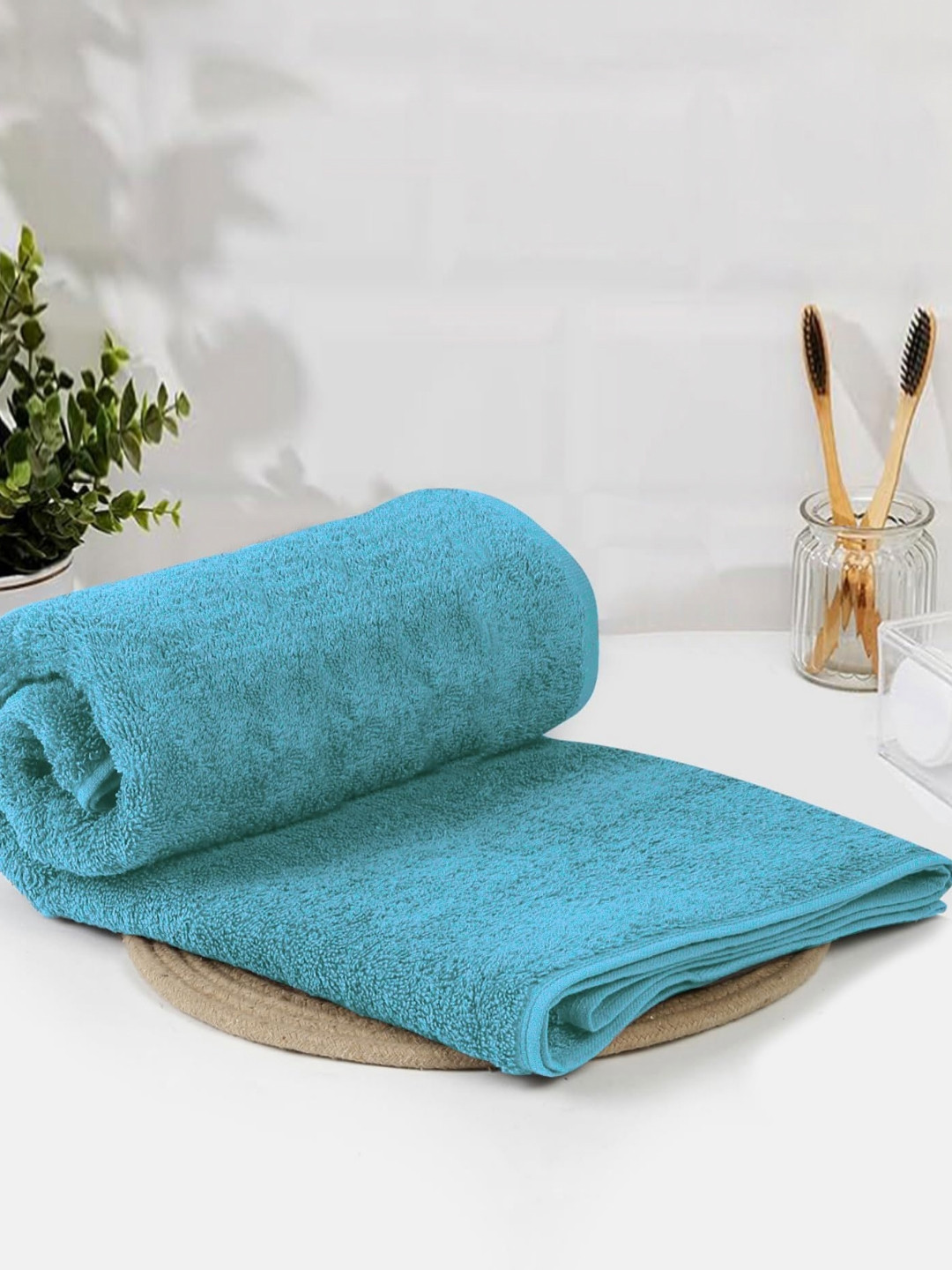 LUXEHOME INTERNATIONAL Blue Bamboo 670 GSM Bath Towel