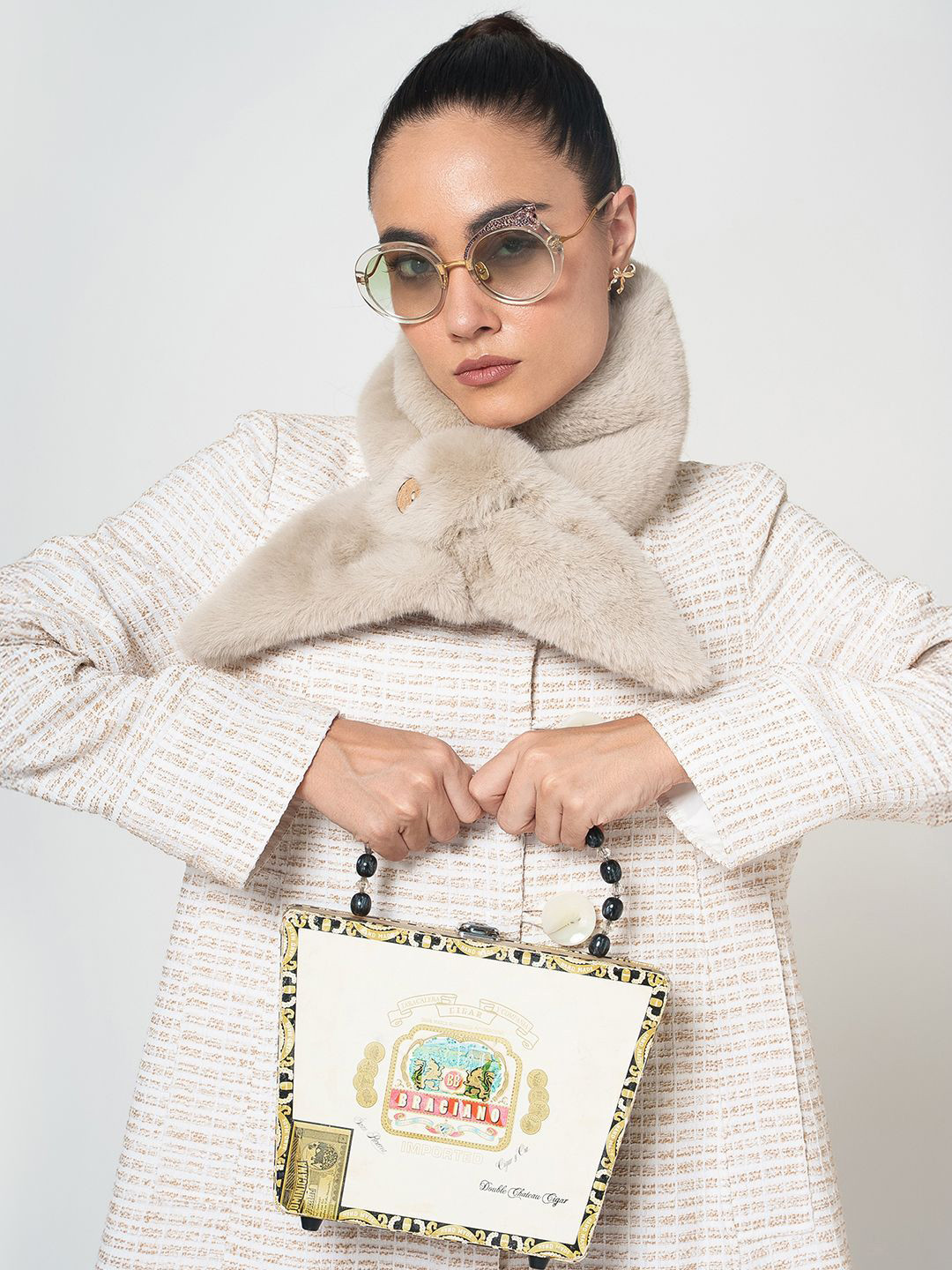 OFFICE & YOU Women Fur Collar Scarf