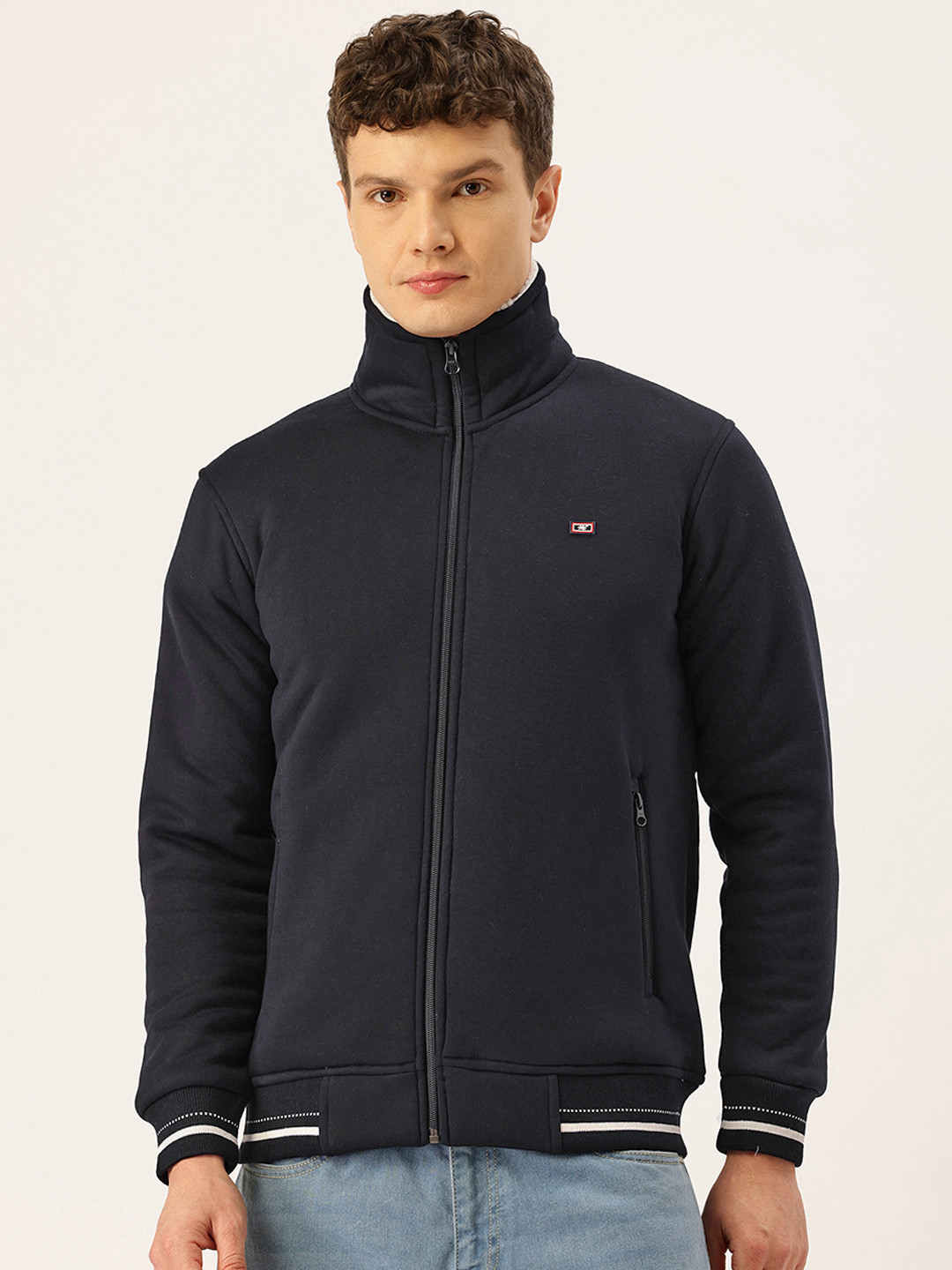 Monte Carlo Mock Collar Fleece Lined Sweatshirt